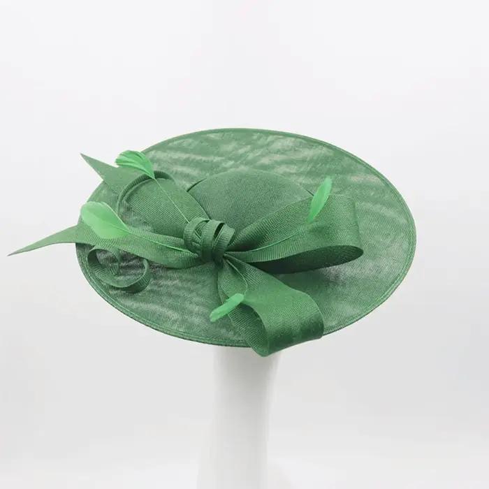 Chapeaux Fascinator à large bord pour femmes avec bandeau