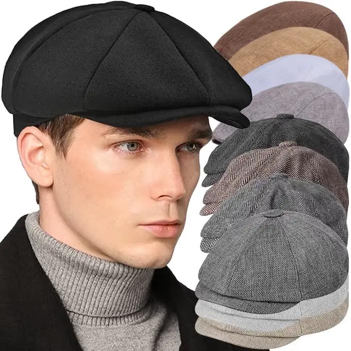Casquette de style britannique rétro pour hommes