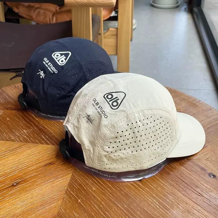 Casquette de baseball à séchage rapide à visière courte pour hommes et femmes
