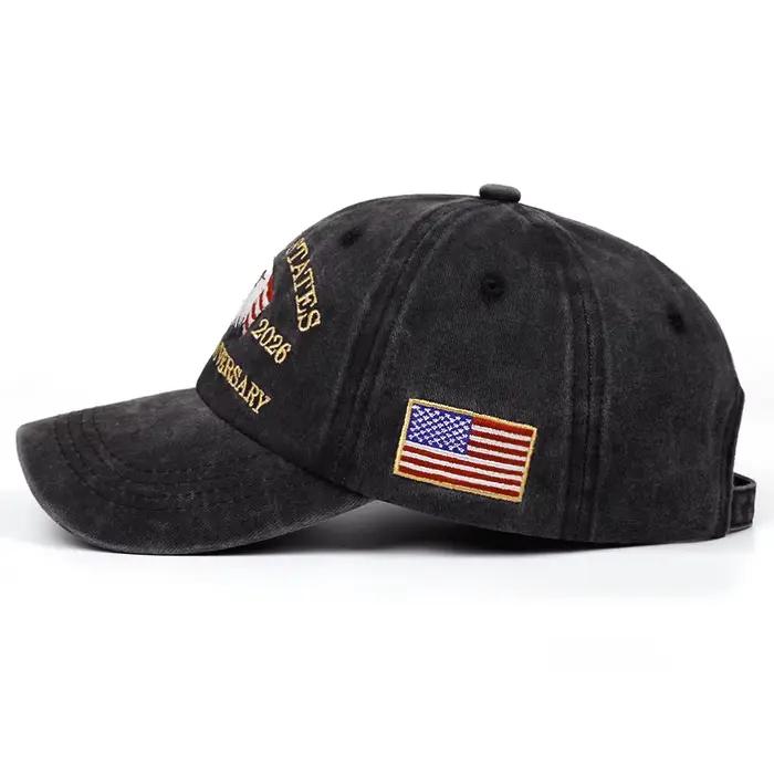 Casquette de baseball rétro brodée Aigle Patriot pour homme et femme