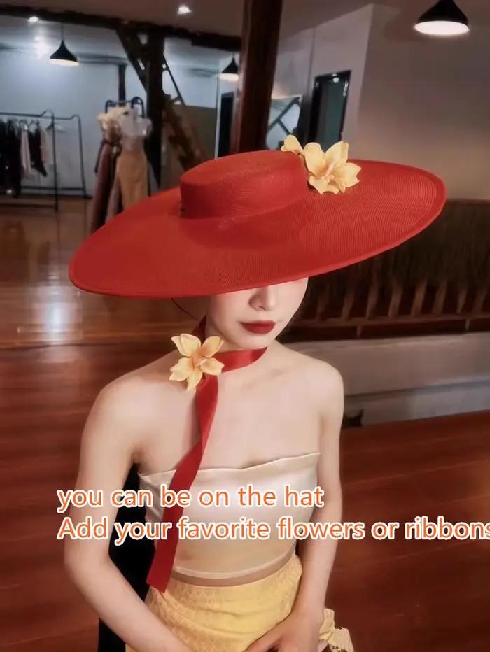 202508-bbao ins chic faux lin bricolage style Vintage mariée solide classique chapeau de soleil femmes casquette de loisirs