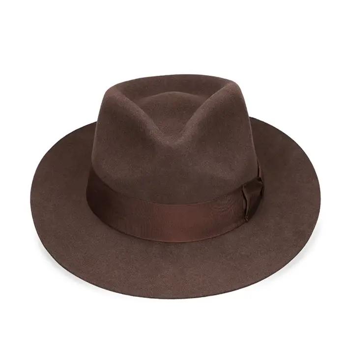 Chapeau britannique en feutre 100% laine pour homme