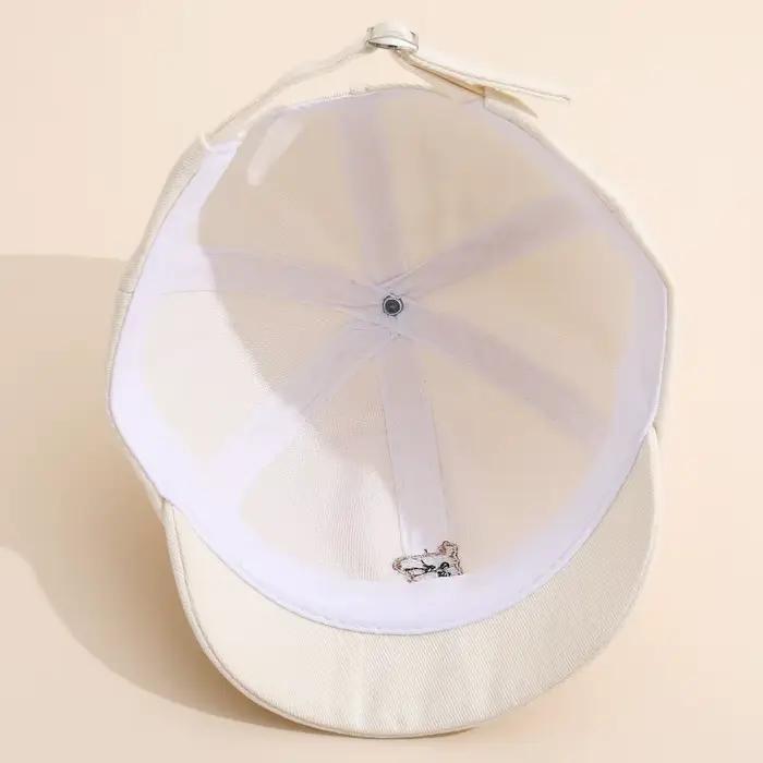 Casquette Bébé 47-50CM 1-3 Ans Printemps Été Nouvelle Broderie Chien
