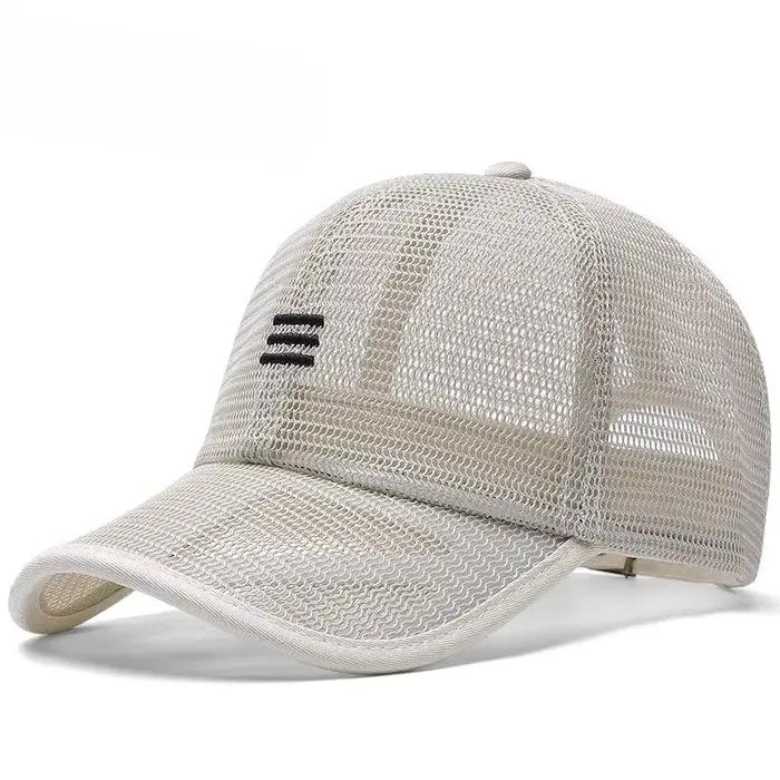 Casquette de baseball grande taille en maille intégrale pour l'été