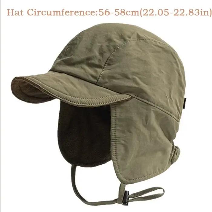 Chapeau de bombardier rétro japonais en polyester pour homme et femme, chapeau de pilote, bonnet de ski, casquette de cyclisme en plein air
