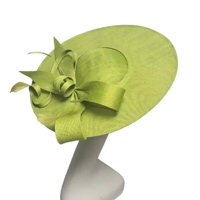 Chapeaux Fascinator à large bord pour femmes avec bandeau