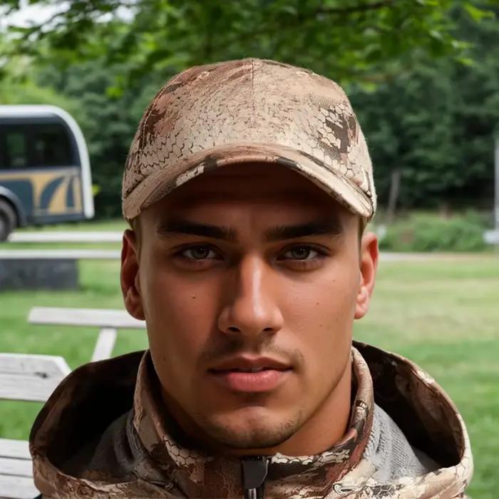 Casquette de baseball imprimée chasse