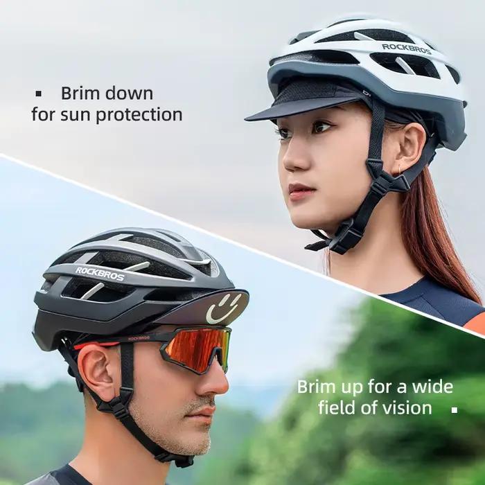 ROCKBROS Casquette de cyclisme d'été avec bord Protection solaire Respirant Séchage rapide