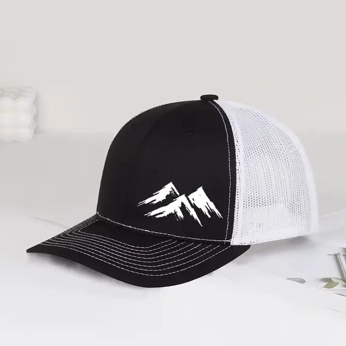 Casquette Trucker MLFO Three Mountain Print, Chapeau d'été en maille, Unisexe, Snapback, pour le quotidien, les voyages, les vacances, cadeau