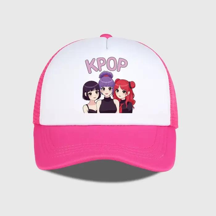 Casquette de camionneur en maille KPOP Anime Girl