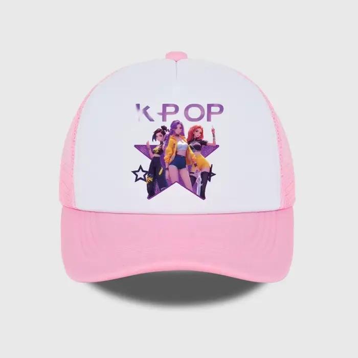 Casquette en maille imprimée K-POP Girl Group