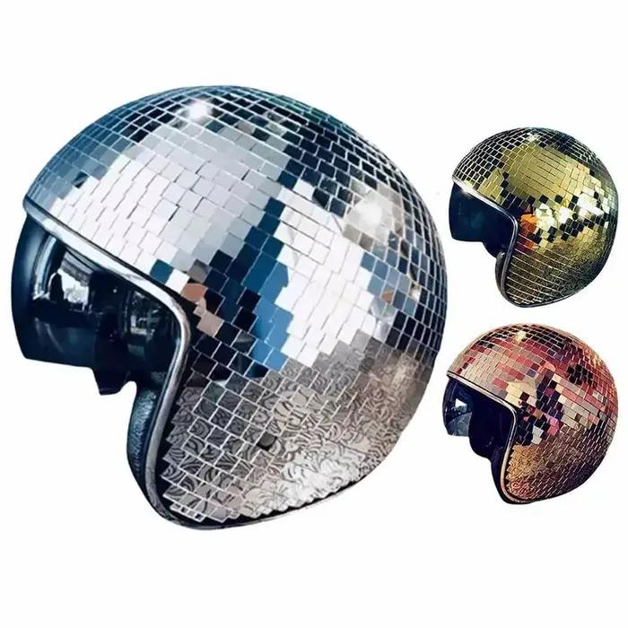 Casque de bal Disco avec miroirs scintillants