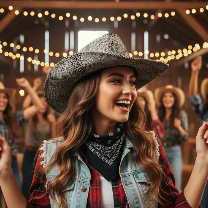 Chapeau de Cowgirl à motif serpent pour femmes et hommes