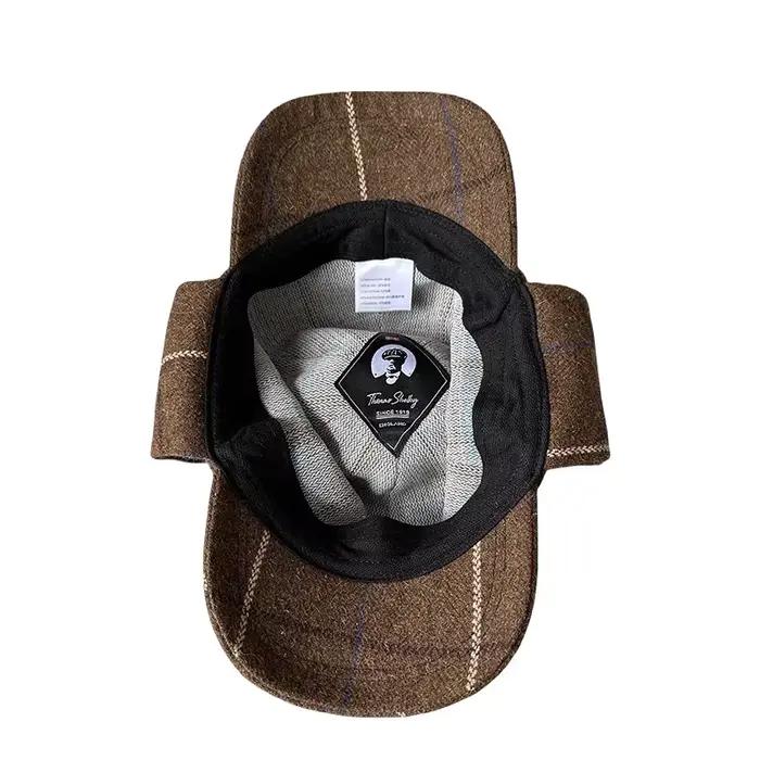 Chapeau Sherlock Holmes Deerstalker unisexe de style britannique pour l'automne et l'hiver