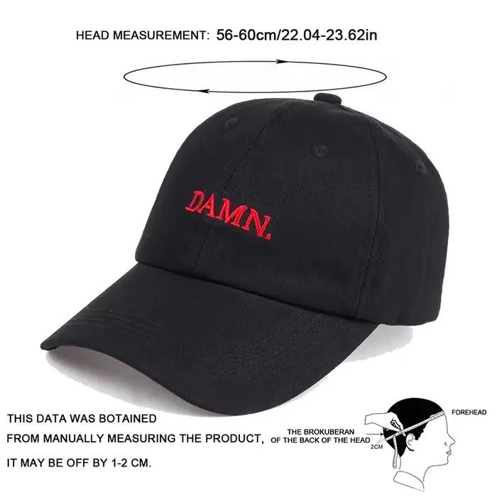 Casquettes DAMN pour hommes et femmes brodées