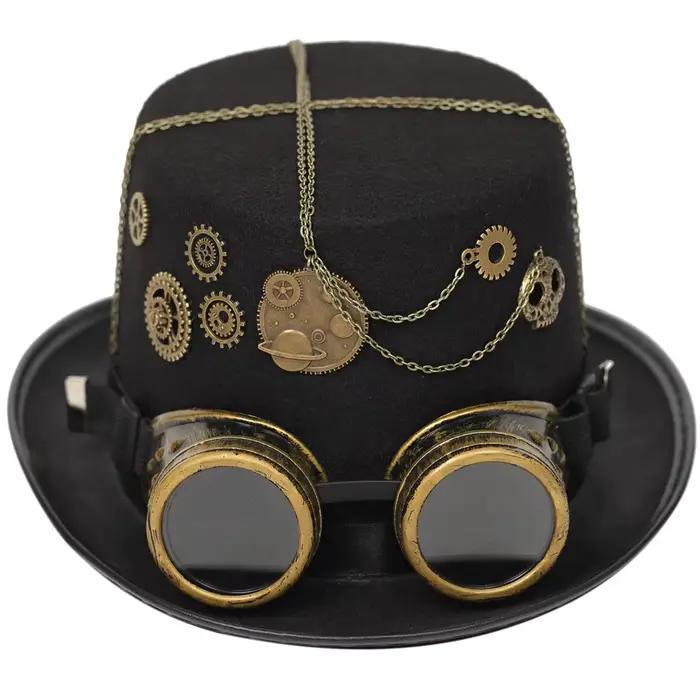 Couvre-chef gothique Steampunk chapeau victorien haut magique