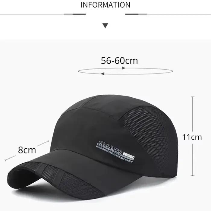 Casquettes de sport, chapeau de soleil d'été pour hommes et femmes