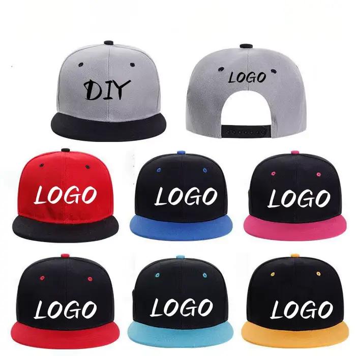 Chapeaux de camionneur plats Hip hop personnalisés