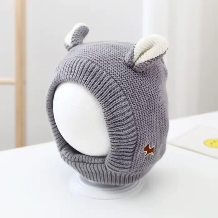 Bébé chapeaux 1-4 ans garçons filles oreilles mignonnes Bonnet hiver chaud épaissir casquettes enfants oreillette