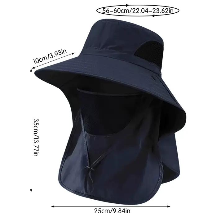 Sun Fishing Hat Women's Bucket Hat with Neck Cover Breathable Wide Brim Summer UV Protection Hat for Outdoor Travel Holiday