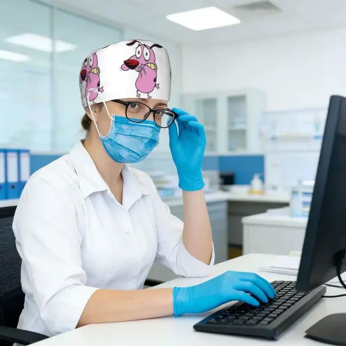 Casquette chirurgicale unisexe réglable pour médecins
