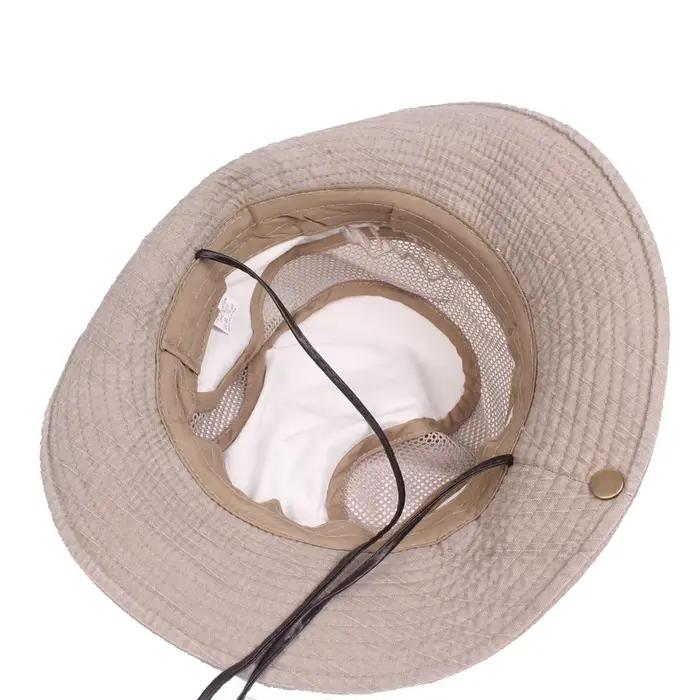 Chapeau de seau en coton pour homme protection solaire randonnée plage pêche jungle été extérieur sport style moderne