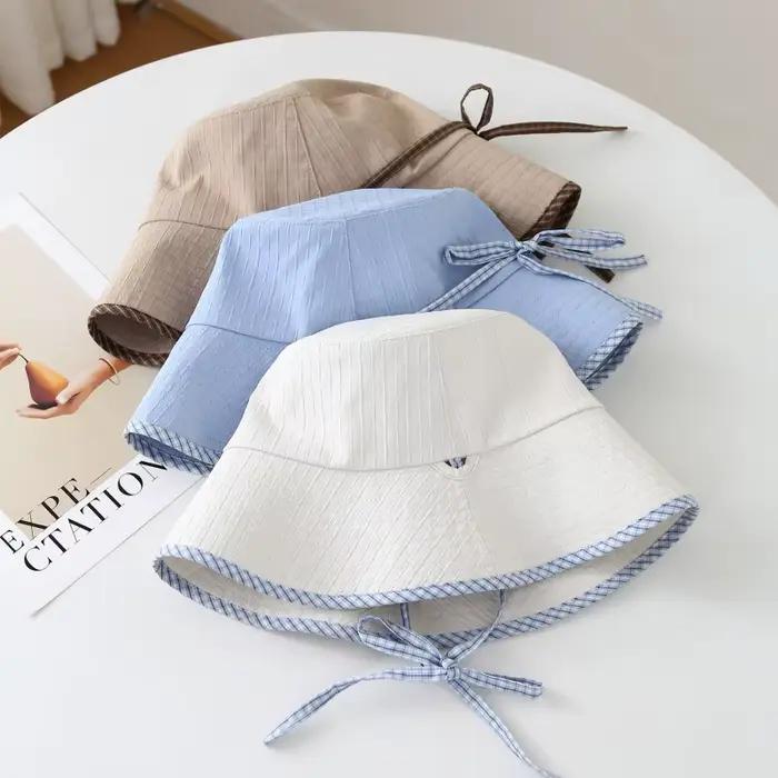 Chapeau à nœud papillon de style japonais pour les sorties printemps-été