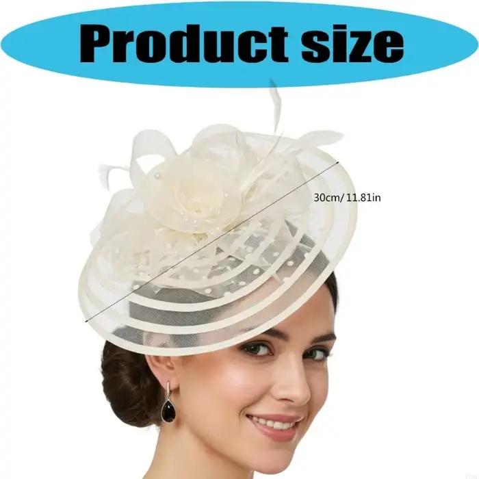 Chapeau fascinateur avec pince à cheveux