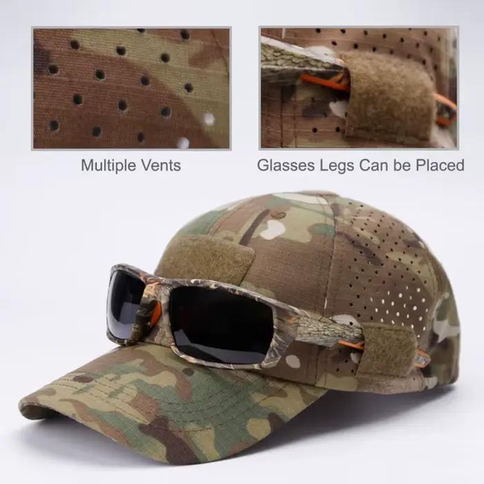 Casquette de baseball camouflage respirante et décontractée pour hommes