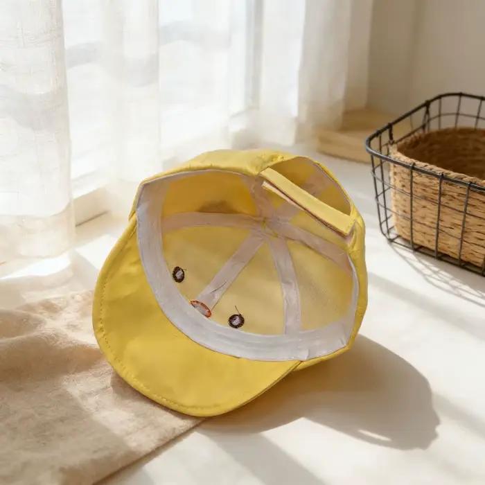 Casquette de baseball I LOVE DAD pour bébé, motif dessin animé mignon, visière souple, protection solaire, ajustement facile, pour nourrissons et tout-petit, occasions estivales et familiales