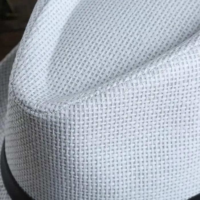 Gentleman Chapeau de soleil vacances hommes paille Cowboy été rétro Panama voyage