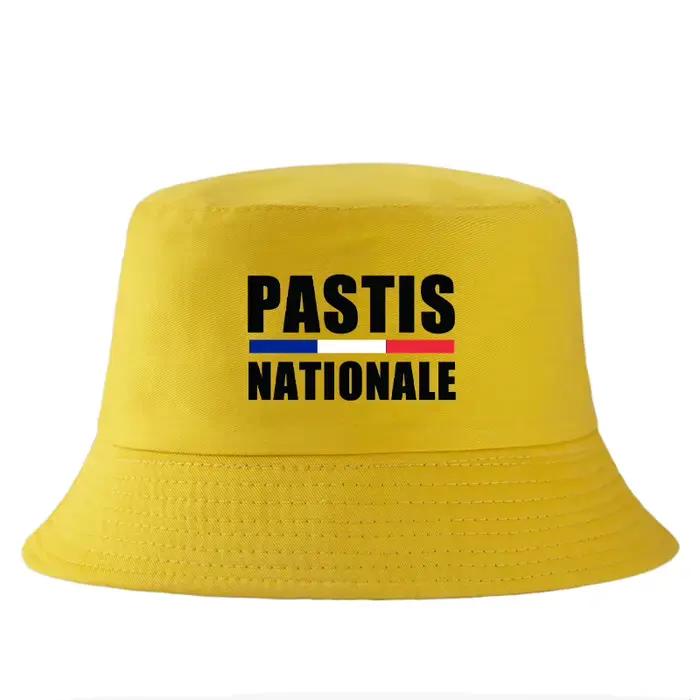 Chapeau Bob Réversible Imprimé Pastis National pour Hommes et Femmes