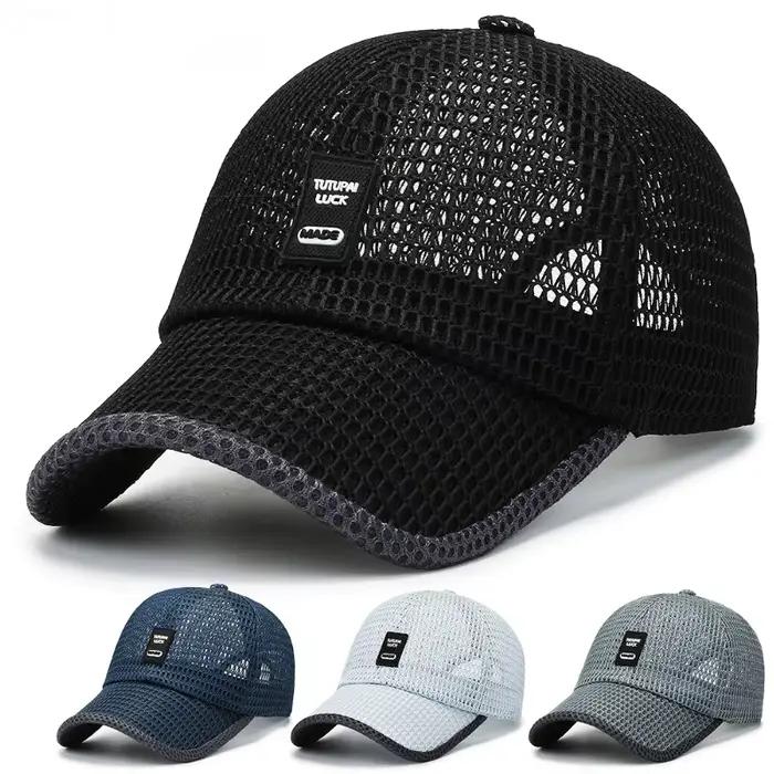 Casquette de baseball en maille à séchage rapide pour hommes