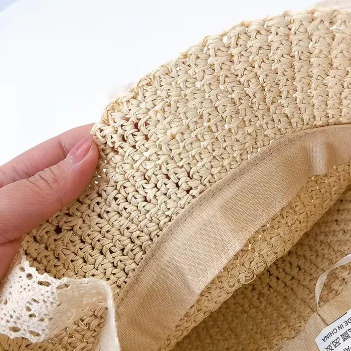 Bébé chapeau été paille
