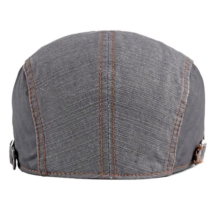 Bérets HT2953 pour Hommes et Femmes – Chapeau Béret Printemps-Été-Automne – Casquette Plate d'Artiste Peintre 100% Coton Réglable