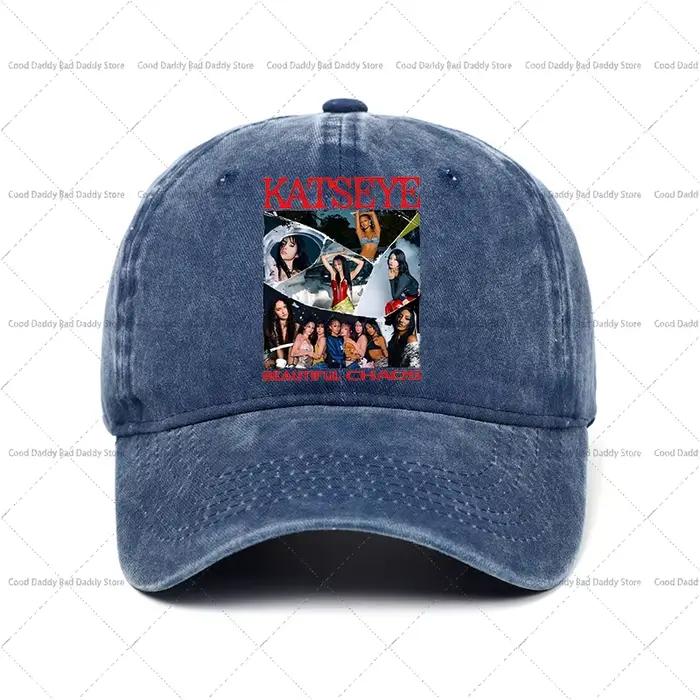 K-pop idole k-katseye imprimer casquettes de Baseball pour filles Harajuku chapeaux lavé rétro