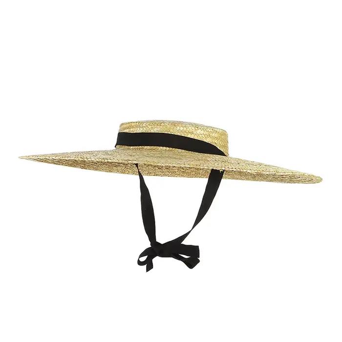 Chapeau de paille à large bord pour femmes