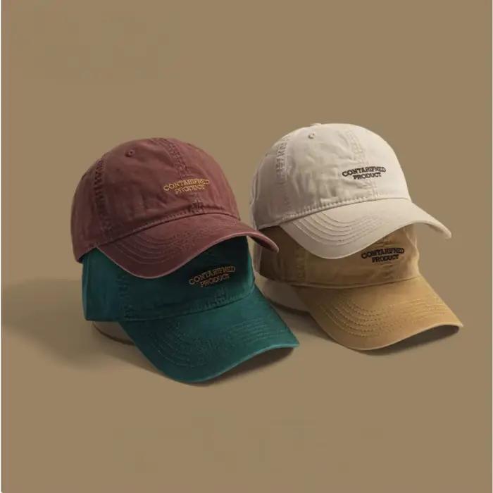 Casquette de baseball classique coréenne en coton pour hommes et femmes