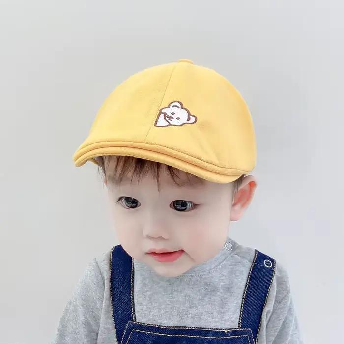 Béret d'été pour bébé, casquette coréenne ours pour enfants