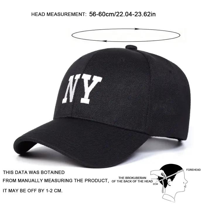 Casquettes de baseball unisexes brodées NY