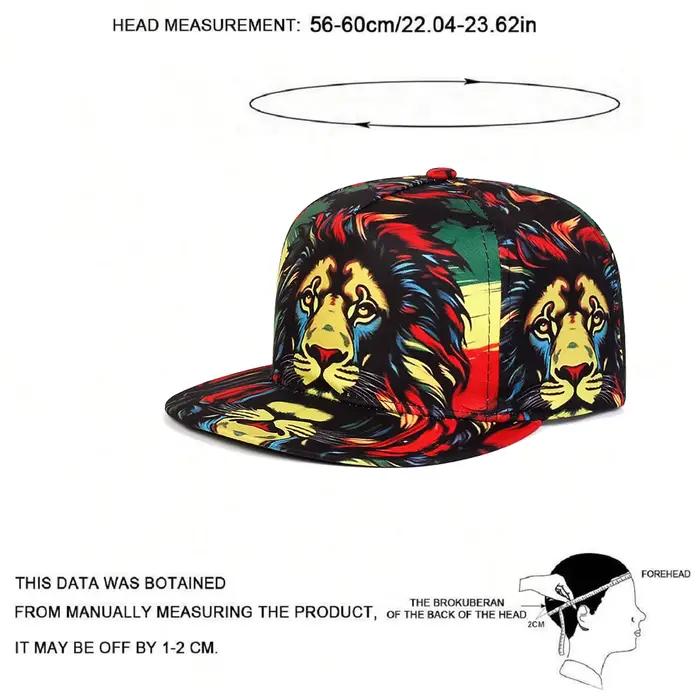 2025 tendance de la mode nouveau chapeau à bords plats imprimé Animal hommes rue Hip Hop