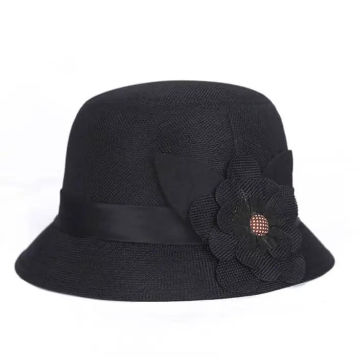 Chapeau Cloche en Feutre Doux en Lin Vintage