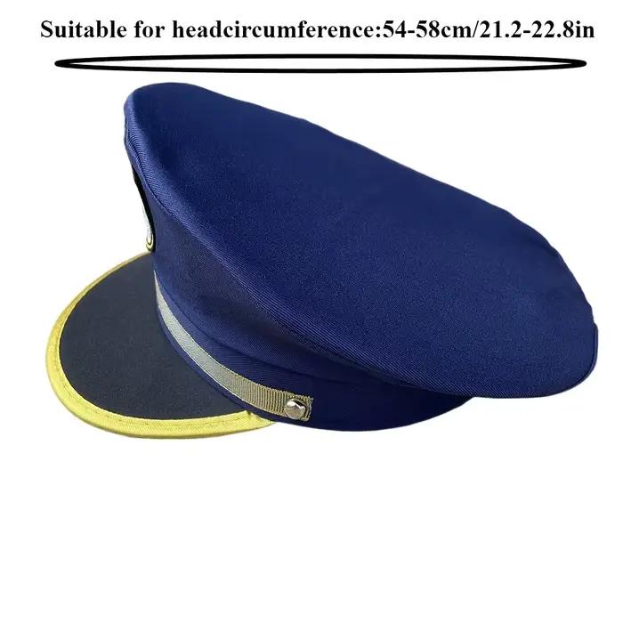 1 chapeau plat bleu mignon à la mode pour toutes les saisons | Fête de carnaval de cosplay pour les fêtes