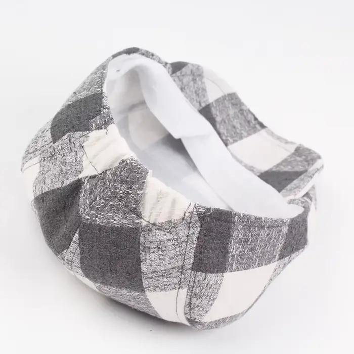 Béret français à carreaux unisexe style sport polyester plaid FS pour hommes et femmes quatre saisons occasions décontractées à offrir