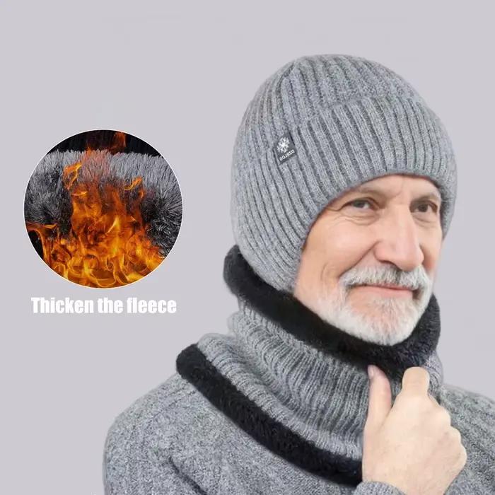 Bonnet épais doublé de polaire avec oreillettes