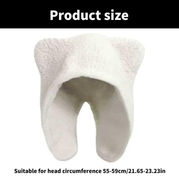 Couvre-chapeau ours en fourrure 39BD avec oreille pour activités plein air