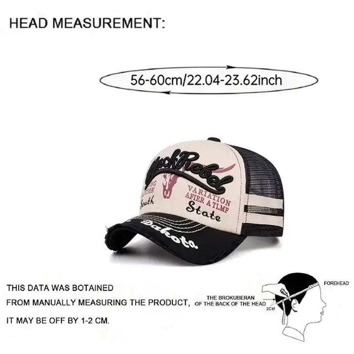 Nouvelle Casquette de Baseball 2026 avec Broderie Tête de Taureau
