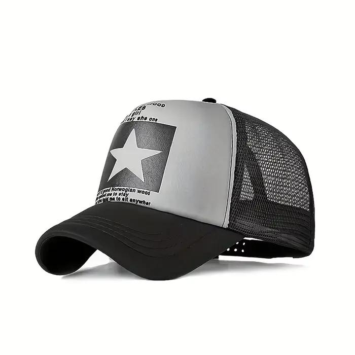 Casquette de baseball imprimée étoile à cinq branches