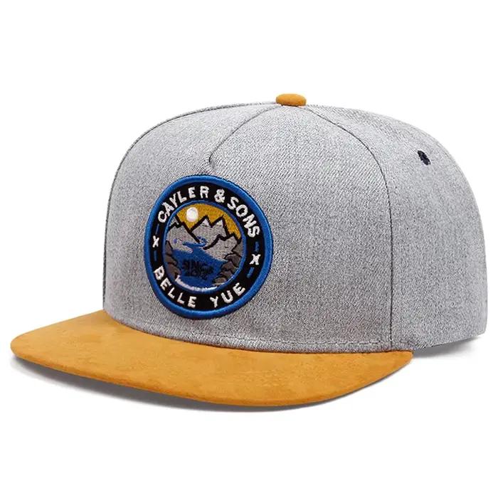 2025 personnalisé créatif nouveau chapeau à bord plat BELLE YOE coucher de soleil broderie mode Hip Hop