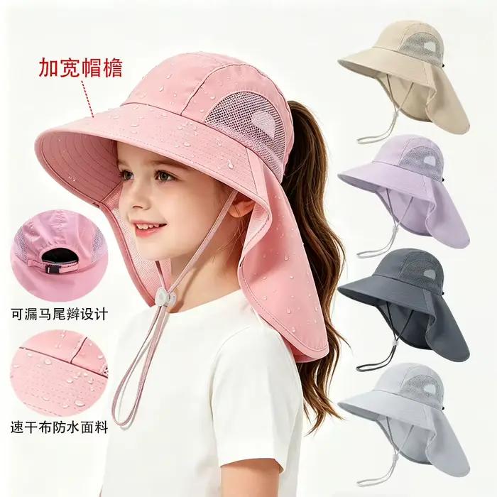 Chapeau de soleil transfrontalier pour enfants